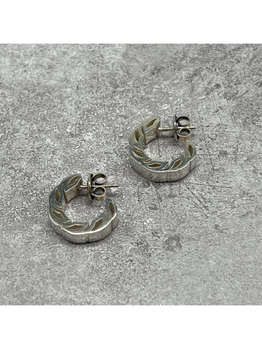 Bottega Veneta Tide Hoop Earrings Silver